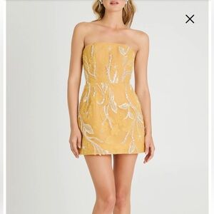 NTW Marisa Floral Strapless Fit & Flare Minidress size Medium